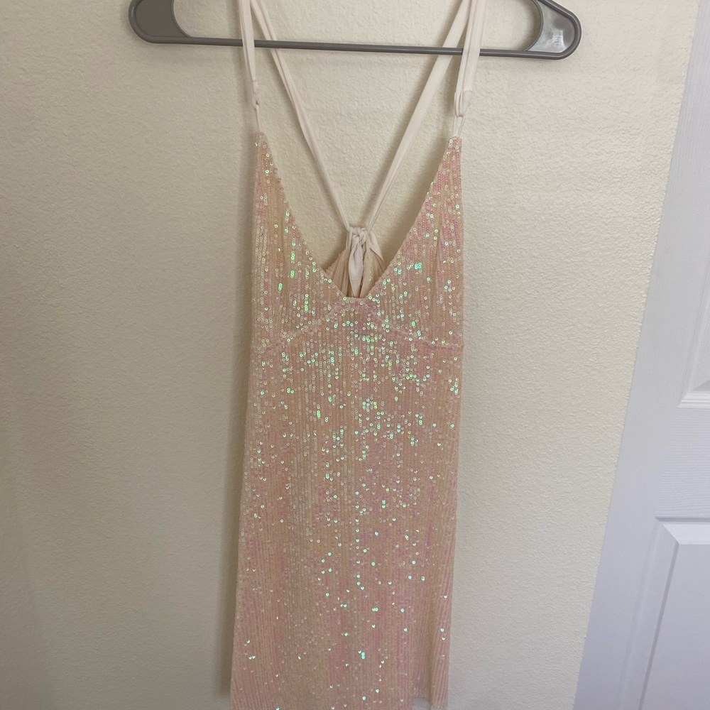 Free People Gold Rush Dress Bachelorette New Years NWT - Picture 9 of 9